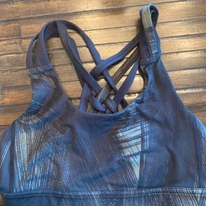 Black & Army green lulu sports bra